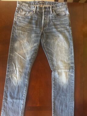 Tom Ford Men's Faded Blue Skinny Jeans